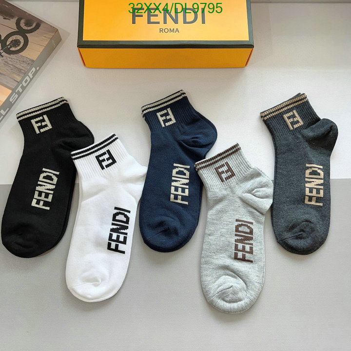 Fendi-Sock Code: DL9795 $: 32USD