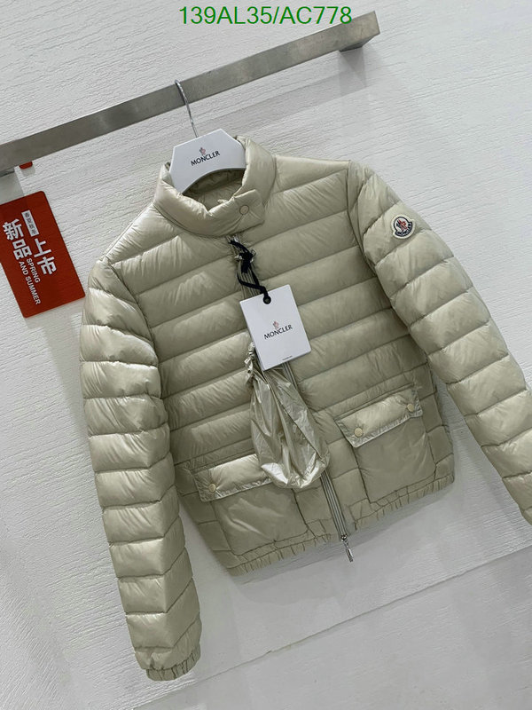 Moncler-Down jacket Women Code: AC778 $: 139USD