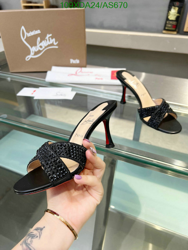 Christian Louboutin-Women Shoes Code: AS670 $: 109USD