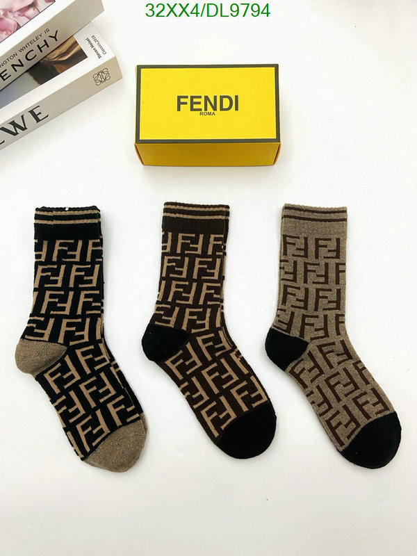 Fendi-Sock Code: DL9794 $: 32USD