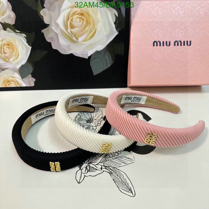 MIU MIU-Headband Code: DA9153 $: 32USD