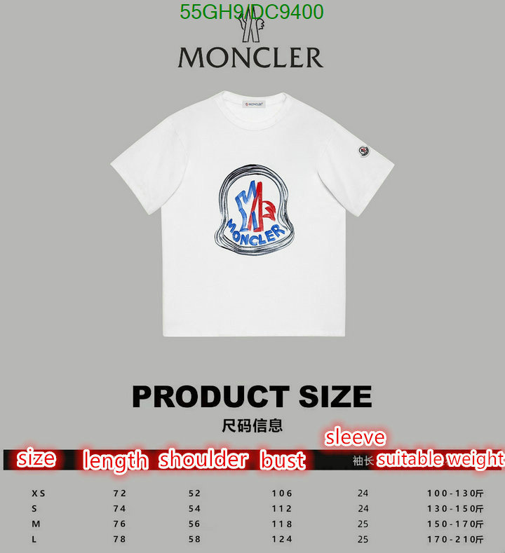 Moncler-Clothing Code: DC9400 $: 55USD