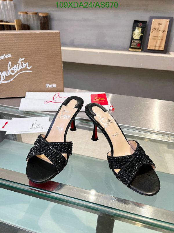 Christian Louboutin-Women Shoes Code: AS670 $: 109USD