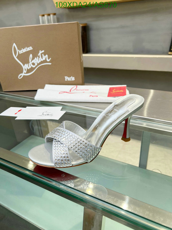 Christian Louboutin-Women Shoes Code: AS670 $: 109USD