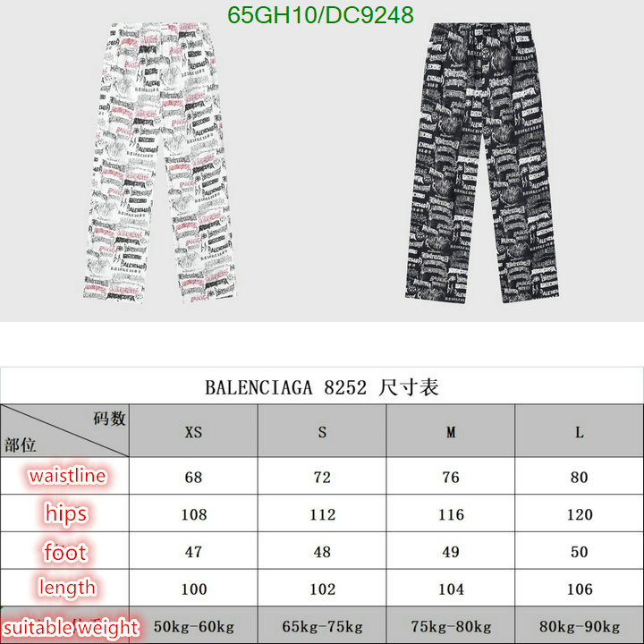 Balenciaga-Clothing Code: DC9248 $: 65USD