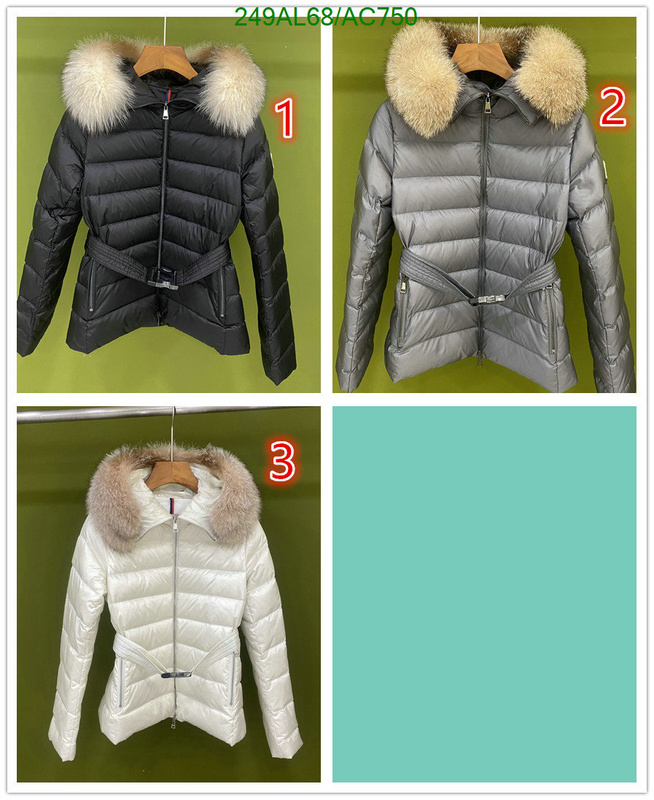 Moncler-Down jacket Women Code: AC750 $: 249USD