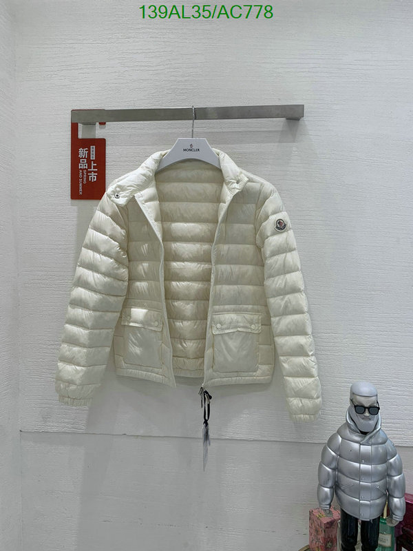 Moncler-Down jacket Women Code: AC778 $: 139USD