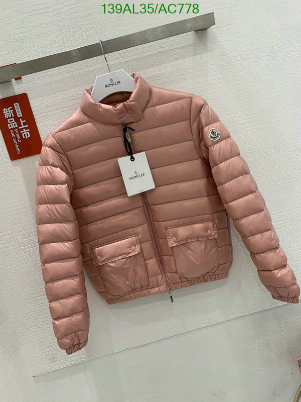 Moncler-Down jacket Women Code: AC778 $: 139USD