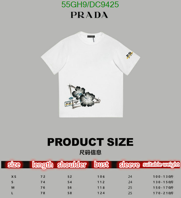 Prada-Clothing Code: DC9425 $: 55USD