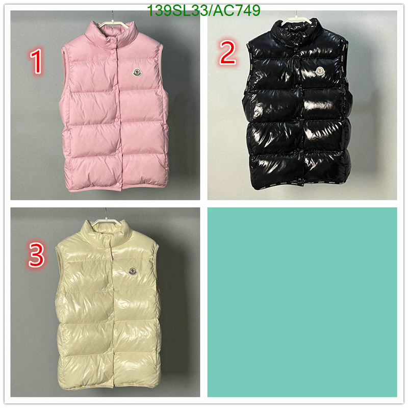 Moncler-Down jacket Women Code: AC749 $: 139USD