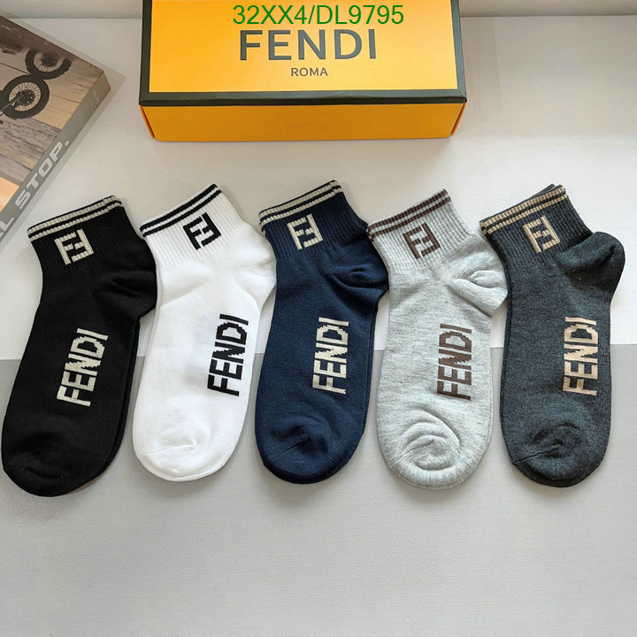 Fendi-Sock Code: DL9795 $: 32USD