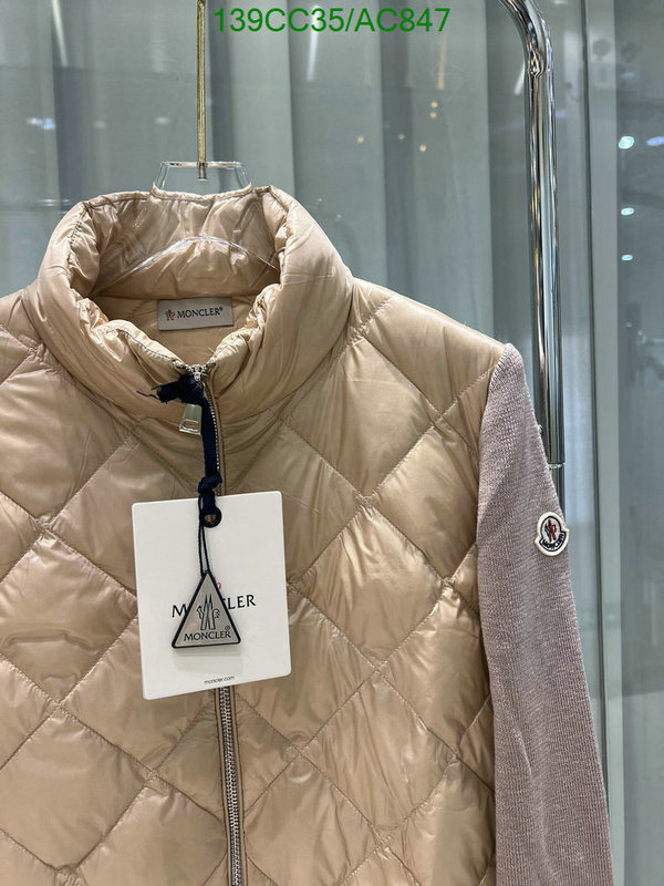 Moncler-Down jacket Women Code: AC847 $: 139USD