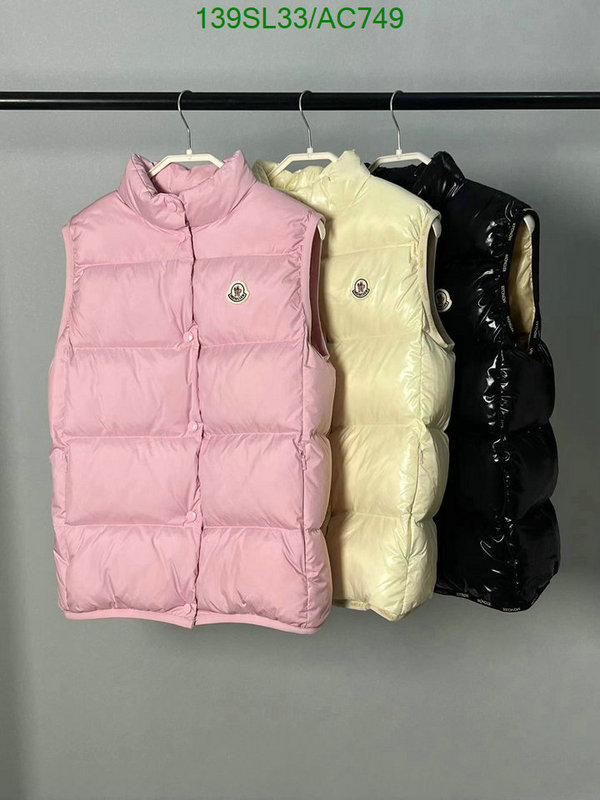 Moncler-Down jacket Women Code: AC749 $: 139USD