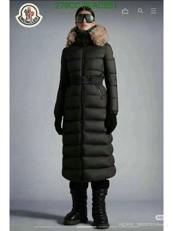 Moncler-Down jacket Women Code: AC851 $: 279USD