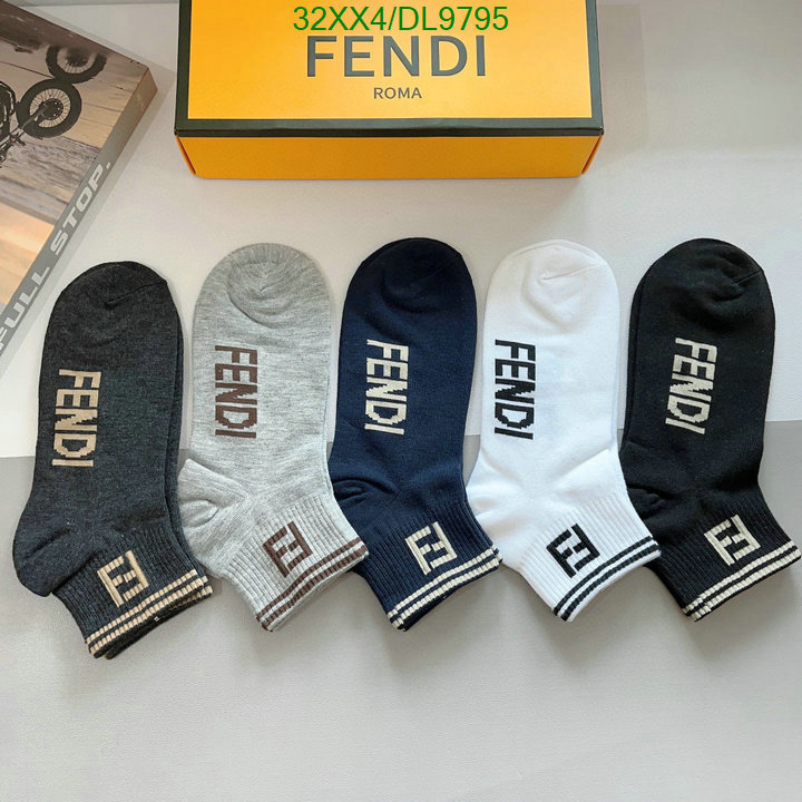 Fendi-Sock Code: DL9795 $: 32USD