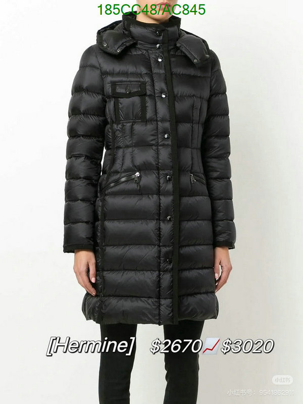 Moncler-Down jacket Women Code: AC845 $: 185USD