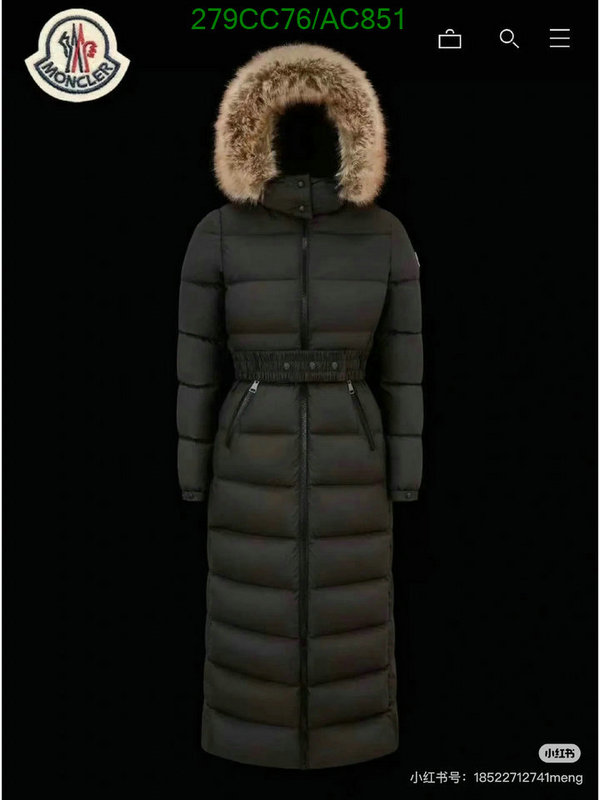 Moncler-Down jacket Women Code: AC851 $: 279USD