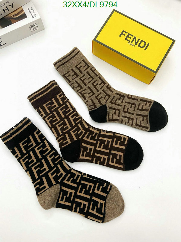 Fendi-Sock Code: DL9794 $: 32USD