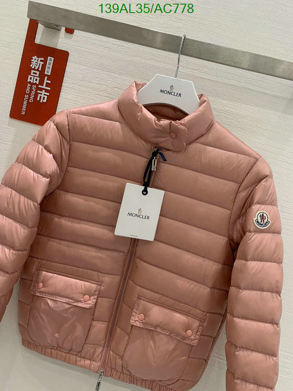 Moncler-Down jacket Women Code: AC778 $: 139USD