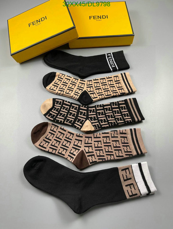 Fendi-Sock Code: DL9798 $: 32USD