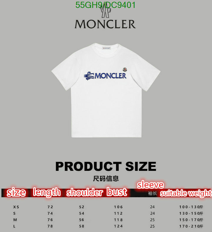 Moncler-Clothing Code: DC9401 $: 55USD