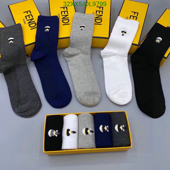 Fendi-Sock Code: DL9799 $: 32USD