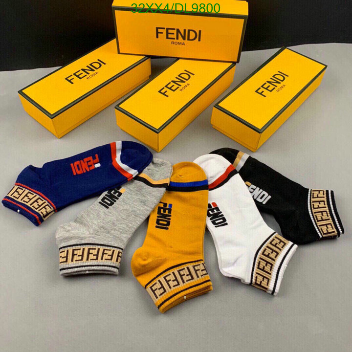 Fendi-Sock Code: DL9800 $: 32USD