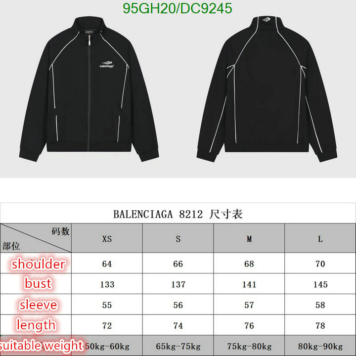 Balenciaga-Clothing Code: DC9245 $: 95USD