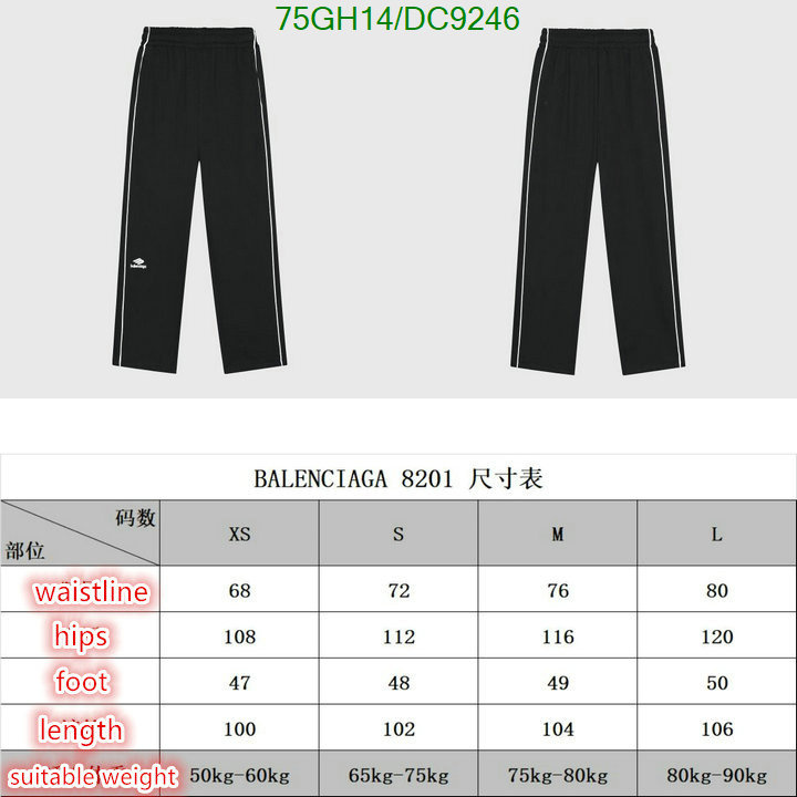 Balenciaga-Clothing Code: DC9246 $: 75USD