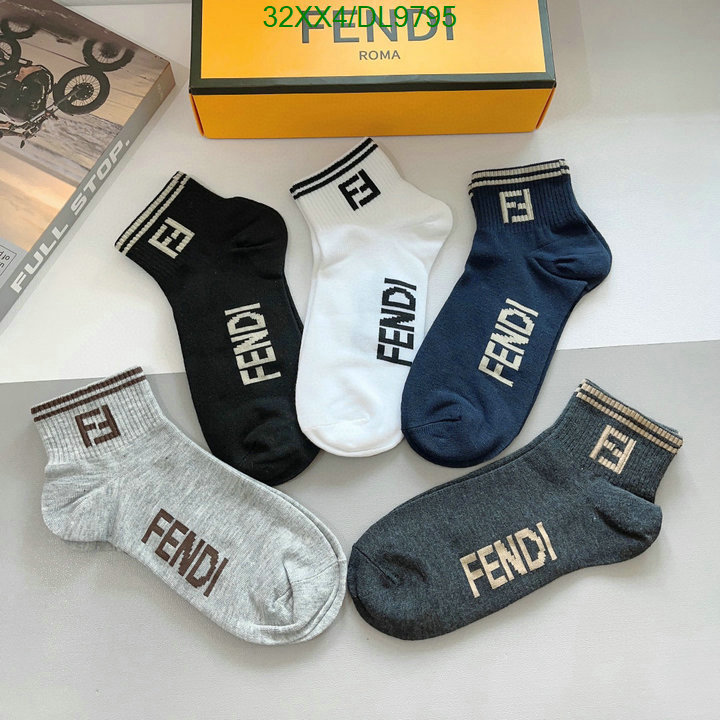 Fendi-Sock Code: DL9795 $: 32USD