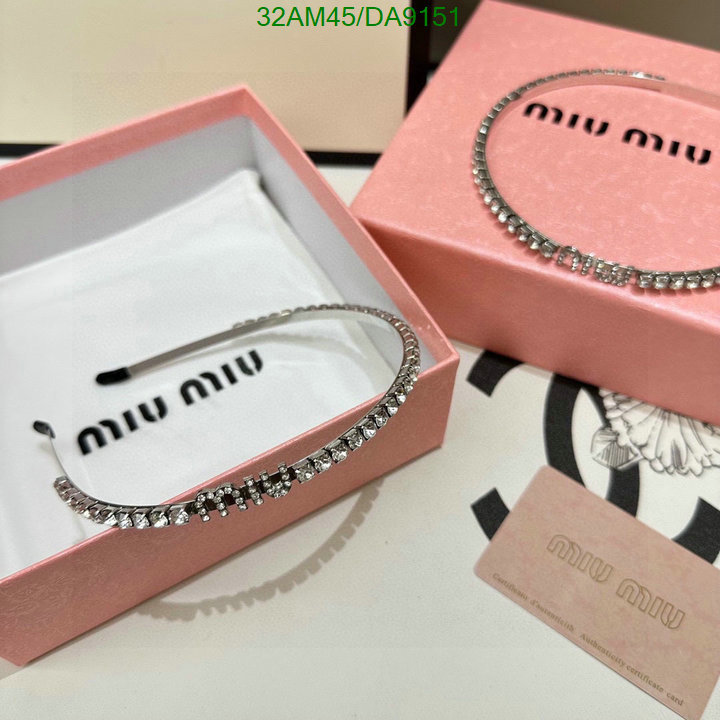 MIU MIU-Headband Code: DA9151 $: 32USD