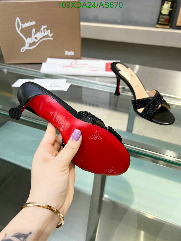 Christian Louboutin-Women Shoes Code: AS670 $: 109USD