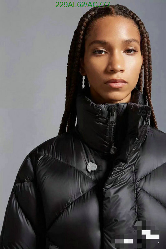 Moncler-Down jacket Women Code: AC777 $: 229USD