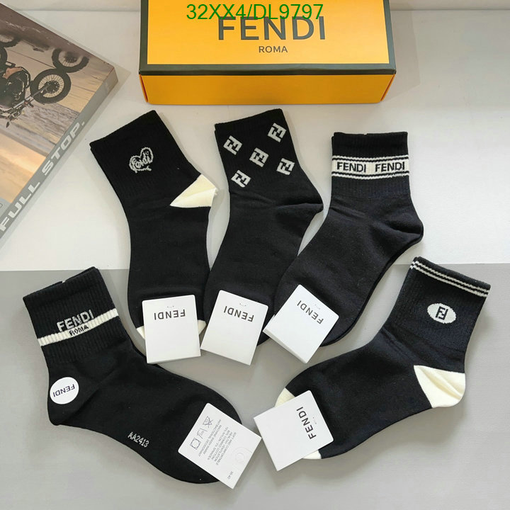 Fendi-Sock Code: DL9797 $: 32USD