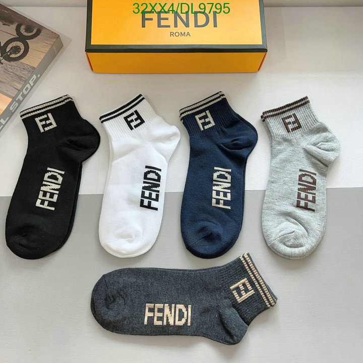 Fendi-Sock Code: DL9795 $: 32USD