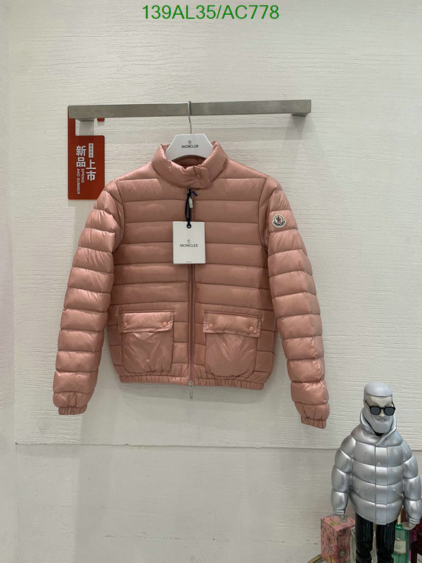 Moncler-Down jacket Women Code: AC778 $: 139USD