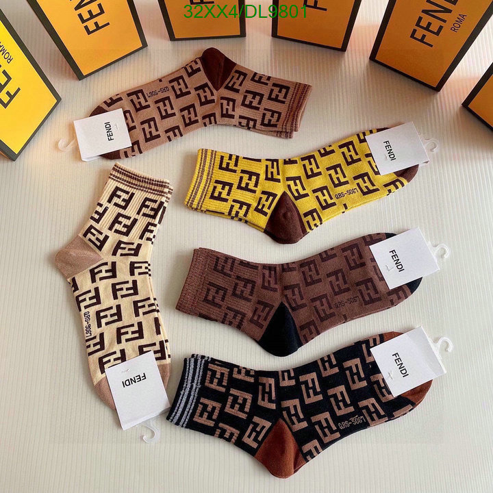 Fendi-Sock Code: DL9801 $: 32USD