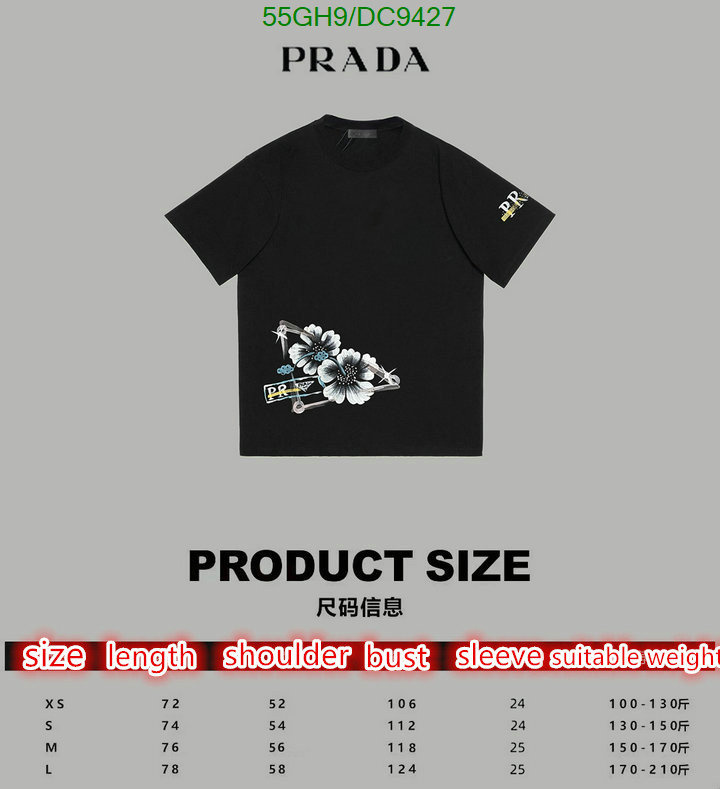 Prada-Clothing Code: DC9427 $: 55USD