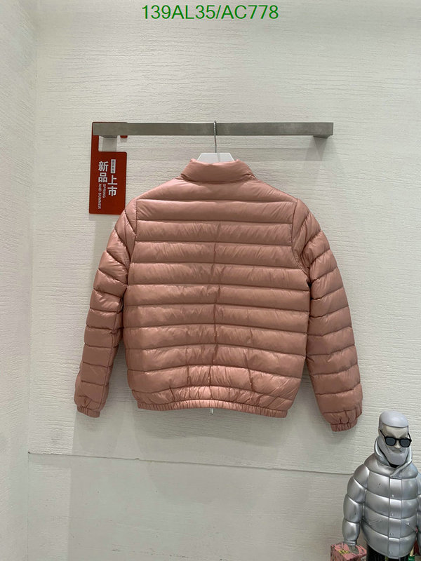 Moncler-Down jacket Women Code: AC778 $: 139USD