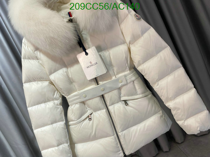 Moncler-Down jacket Women Code: AC140 $: 209USD