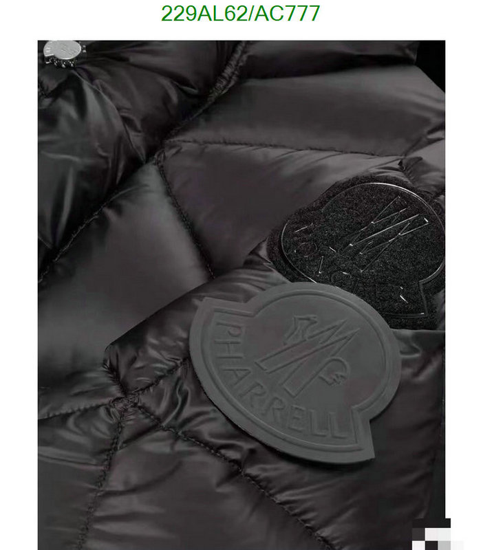 Moncler-Down jacket Men Code: AC777 $: 229USD