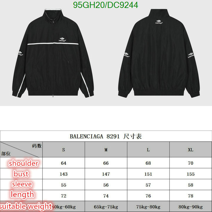 Balenciaga-Clothing Code: DC9244 $: 95USD