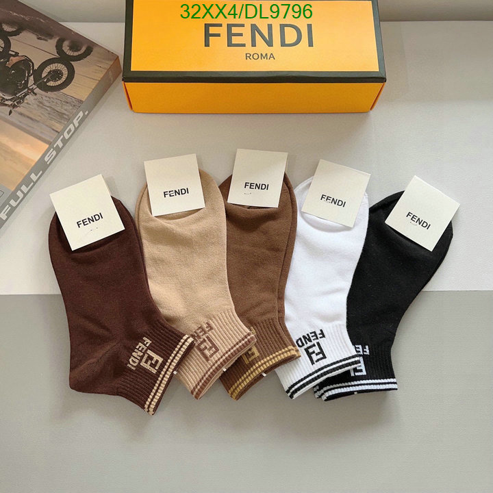 Fendi-Sock Code: DL9796 $: 32USD