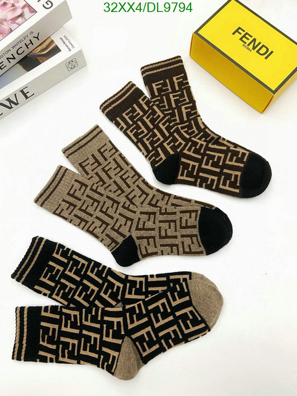 Fendi-Sock Code: DL9794 $: 32USD