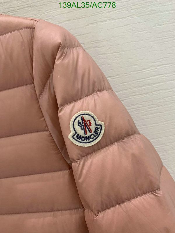 Moncler-Down jacket Women Code: AC778 $: 139USD