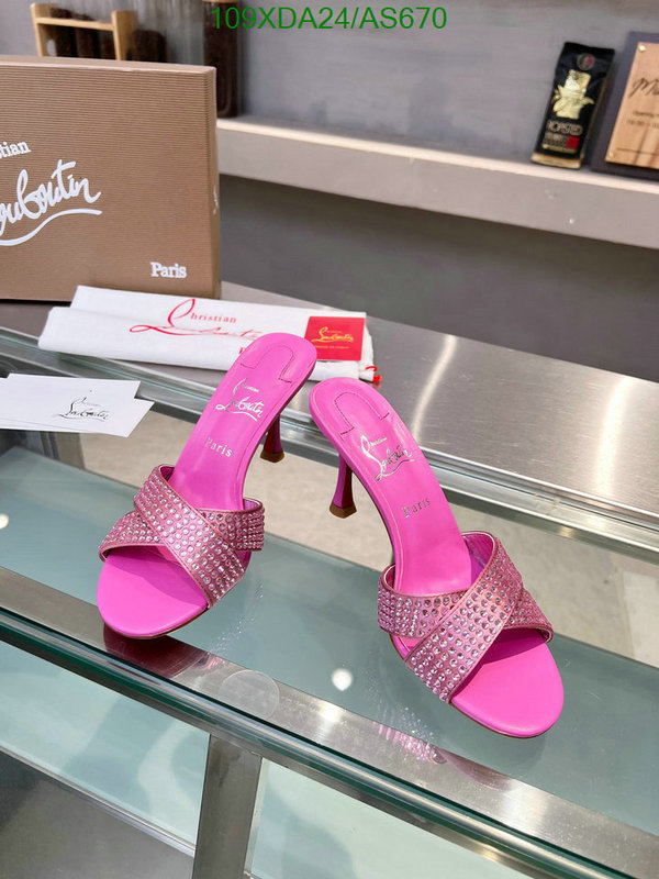 Christian Louboutin-Women Shoes Code: AS670 $: 109USD