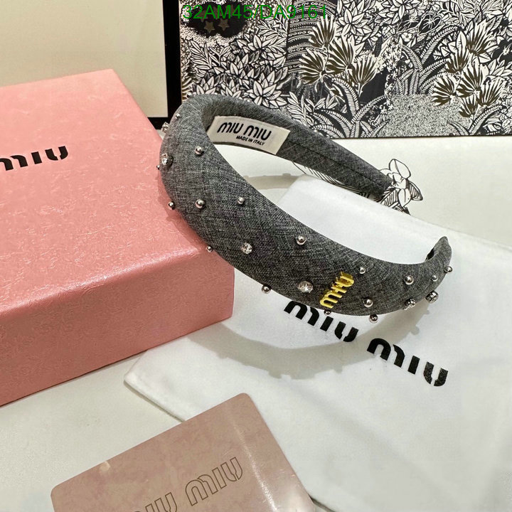 MIU MIU-Headband Code: DA9161 $: 32USD