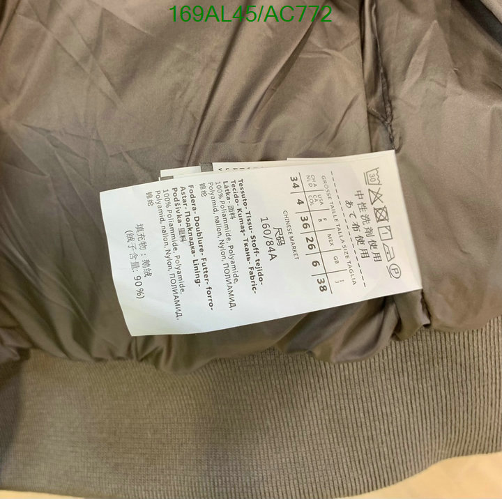 MaxMara-Down jacket Women Code: AC772 $: 169USD