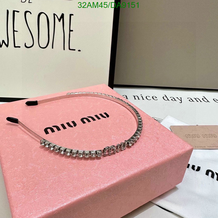 MIU MIU-Headband Code: DA9151 $: 32USD