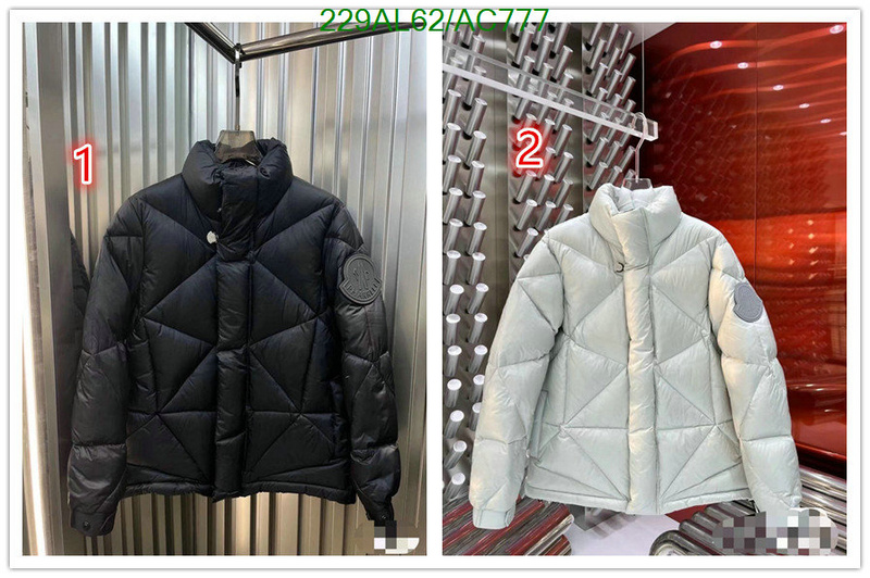 Moncler-Down jacket Men Code: AC777 $: 229USD